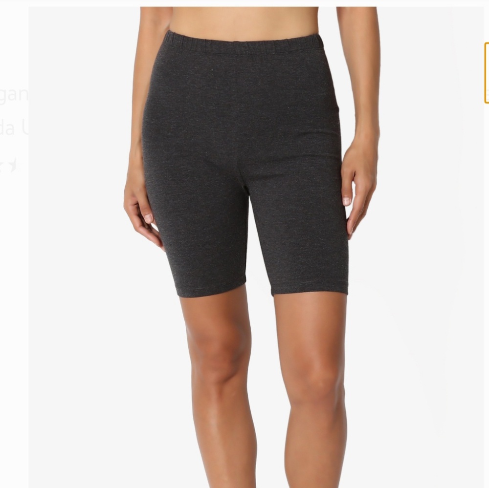 Large mid-thigh high rise cotton active short